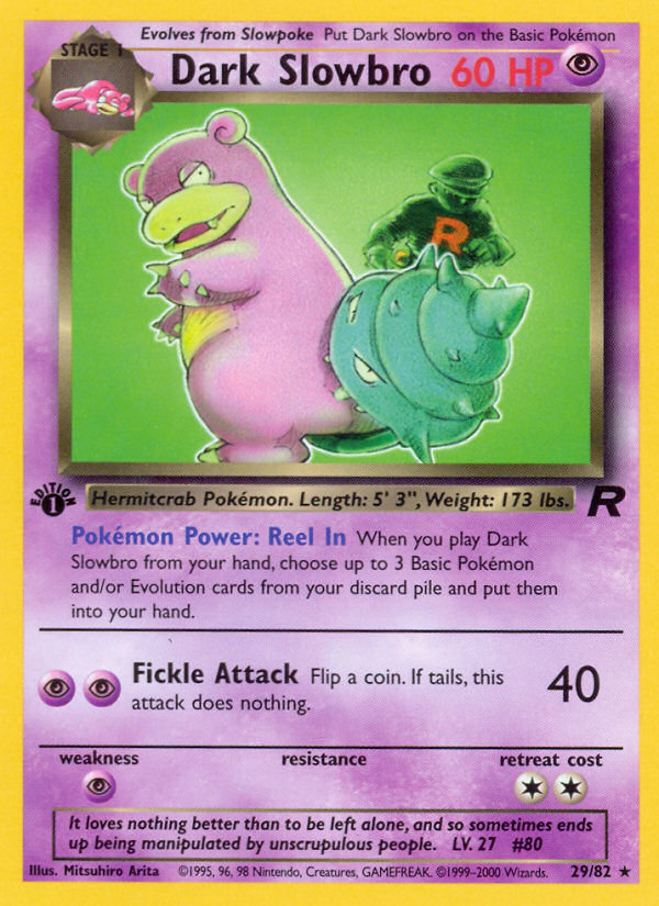 Dark Slowbro (29) 029  - 1st Edition Team Rocket - Rare
