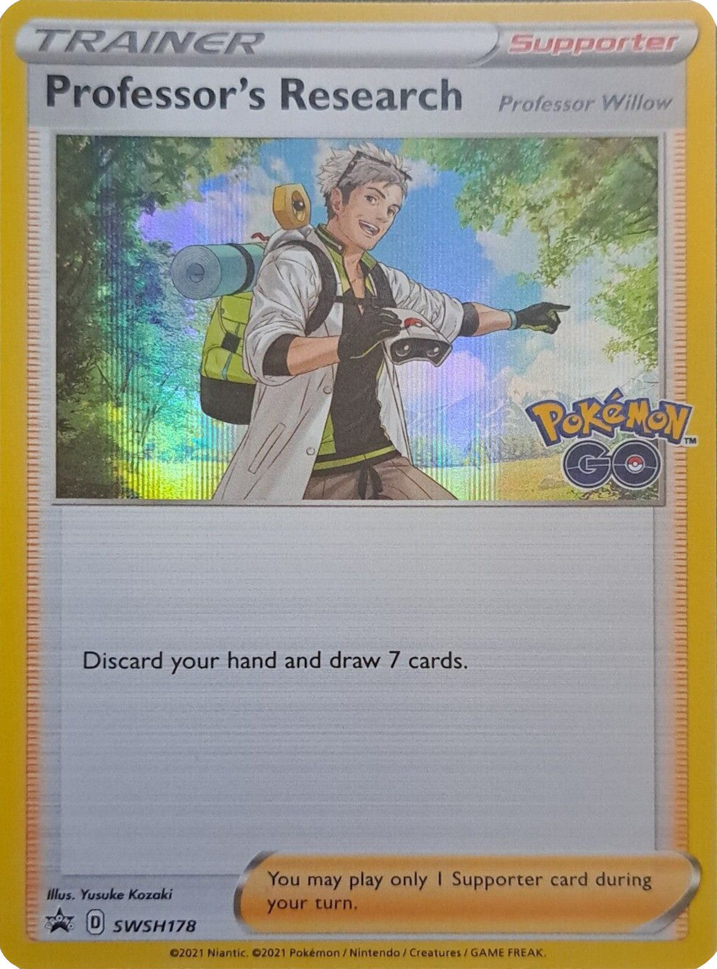 Professor's Research SWSH178  - Holofoil SWSH Sword & Shield Promo Cards - Promo