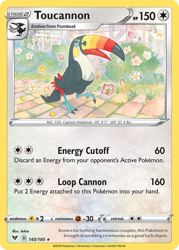 Toucannon 145  SWSH04 Vivid Voltage - Rare