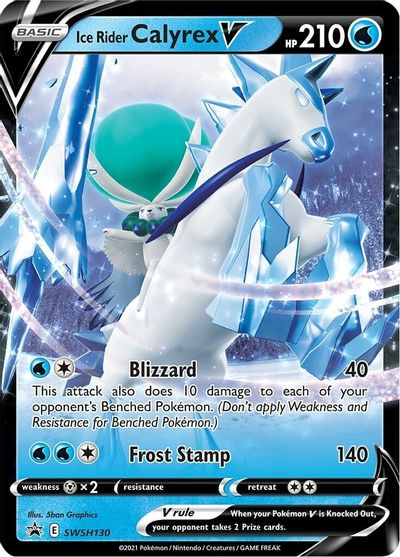 Ice Rider Calyrex V - SWSH130  - Holofoil Jumbo Cards - Promo