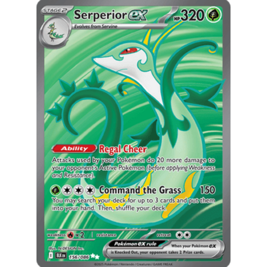 Serperior ex 156/086  - Holofoil SV Black Bolt - Secret Rare