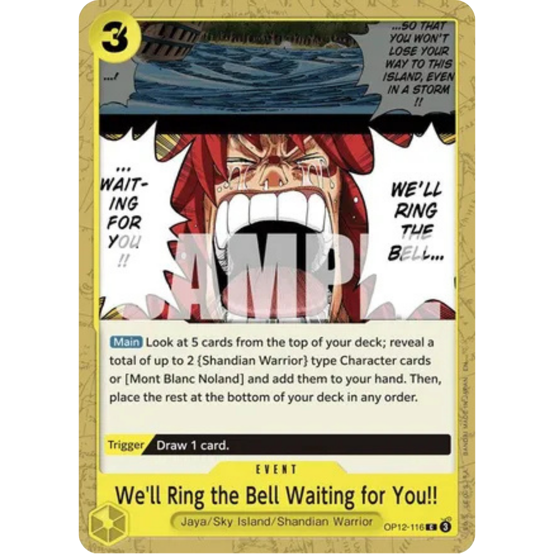 We'll Ring the Bell Waiting for You!! (OP12-116) - Legacy of the Master