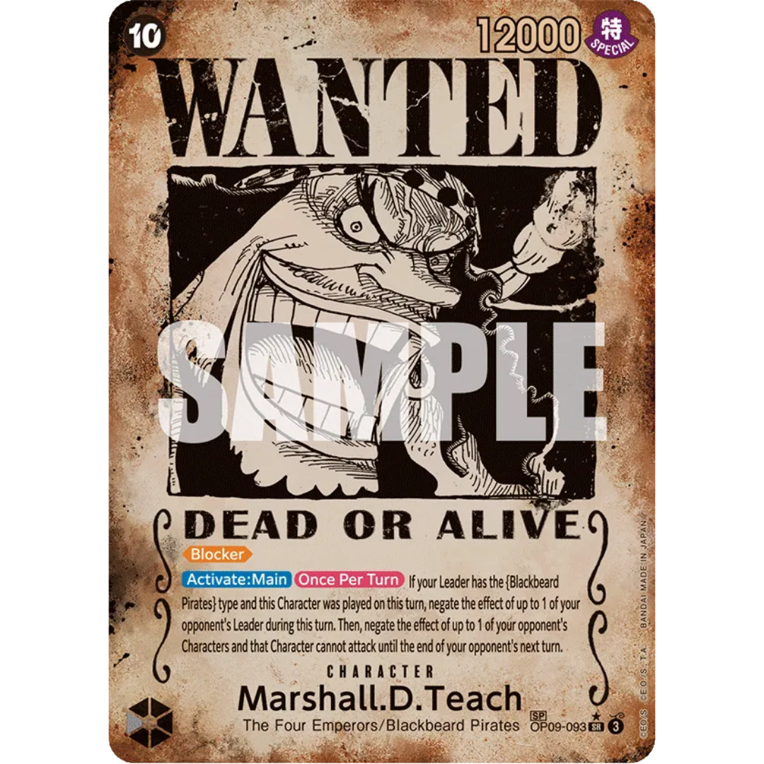 Marshall.D.Teach (093) (Wanted Poster) (OP09-093) - Emperors in the New World Foil