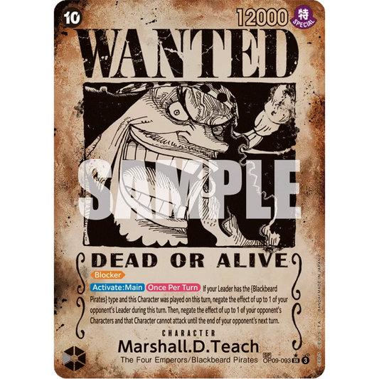 Marshall.D.Teach (093) (Wanted Poster) (OP09-093) - Emperors in the New World Foil