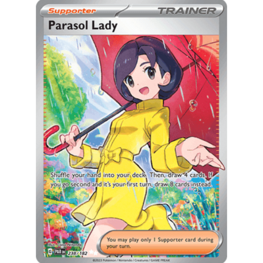 Parasol Lady 238/182  - Holofoil SV04 Paradox Rift - Ultra Rare