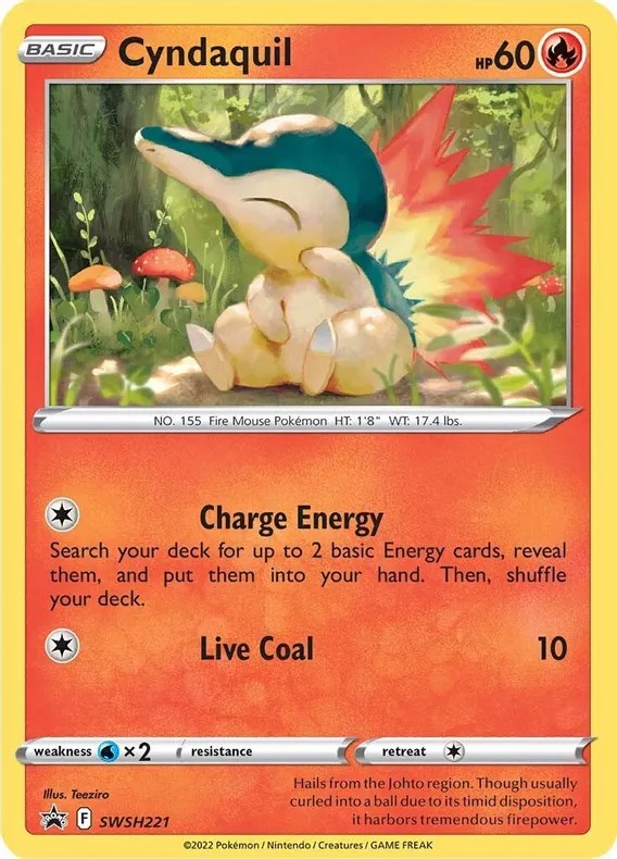 Cyndaquil SWSH221  - Holofoil SWSH Sword & Shield Promo Cards - Promo