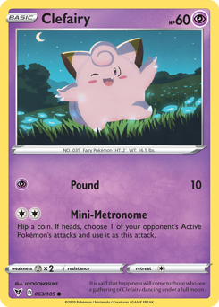 Clefairy 063  SWSH04 Vivid Voltage - Common