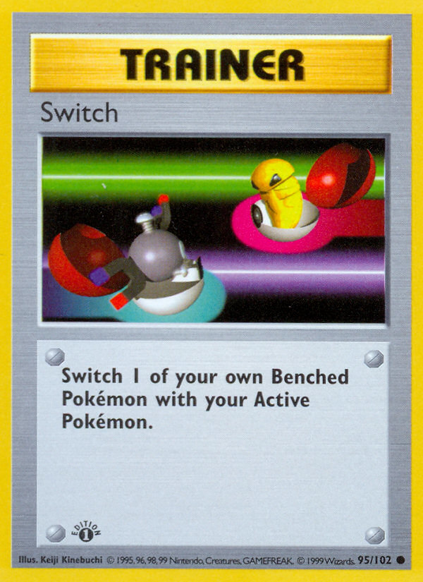 Switch 095/102  - 1st Edition Base Set Shadowless - Common