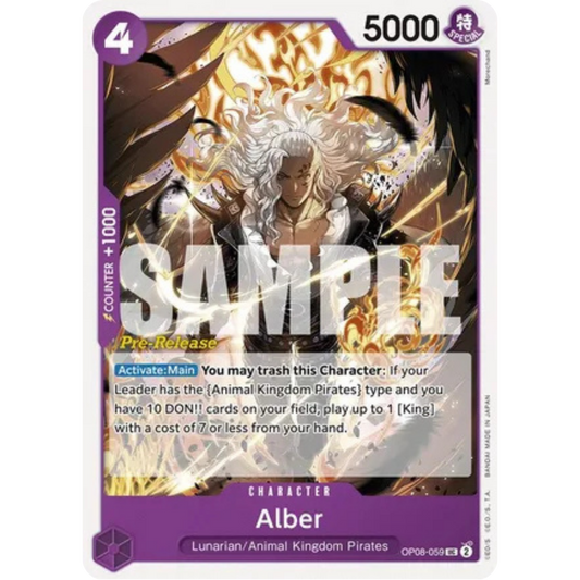 Alber (OP08-059) - Two Legends Pre-Release Cards