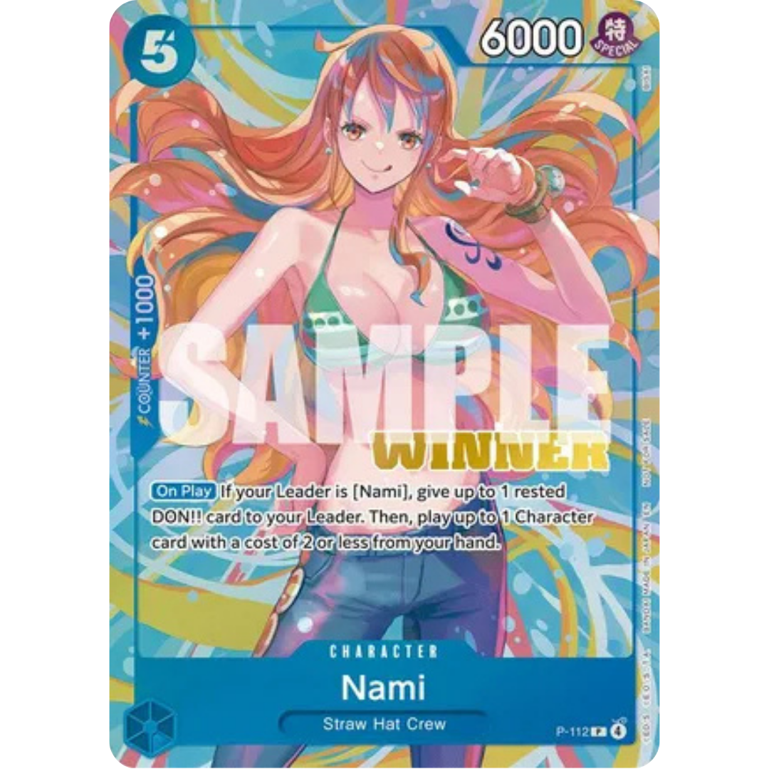 Nami (Heroines Battle Winner Pack) (P-112) - One Piece Promotion Cards Foil