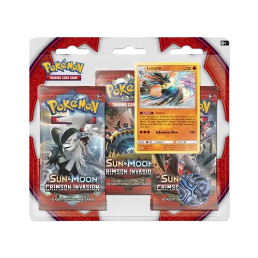 Crimson Invasion 3 Pack Blister [Lucario]