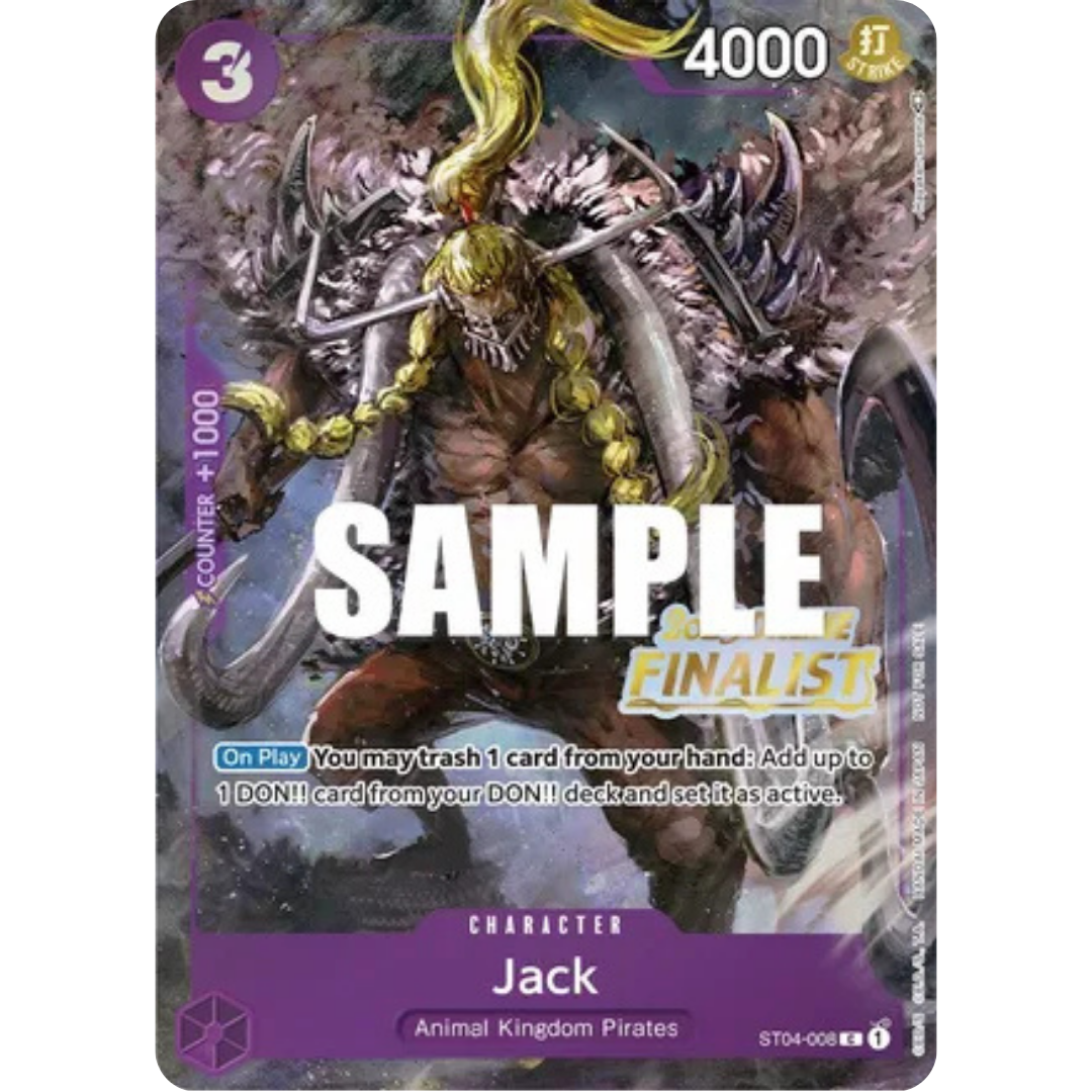 Jack (Online Regional 2023) [Finalist] (ST04-008) - One Piece Promotion Cards Foil