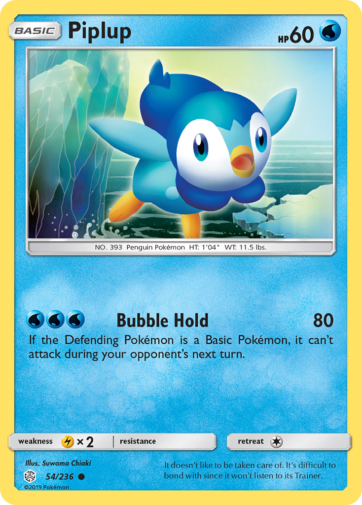 Piplup 054  SM  Cosmic Eclipse - Common
