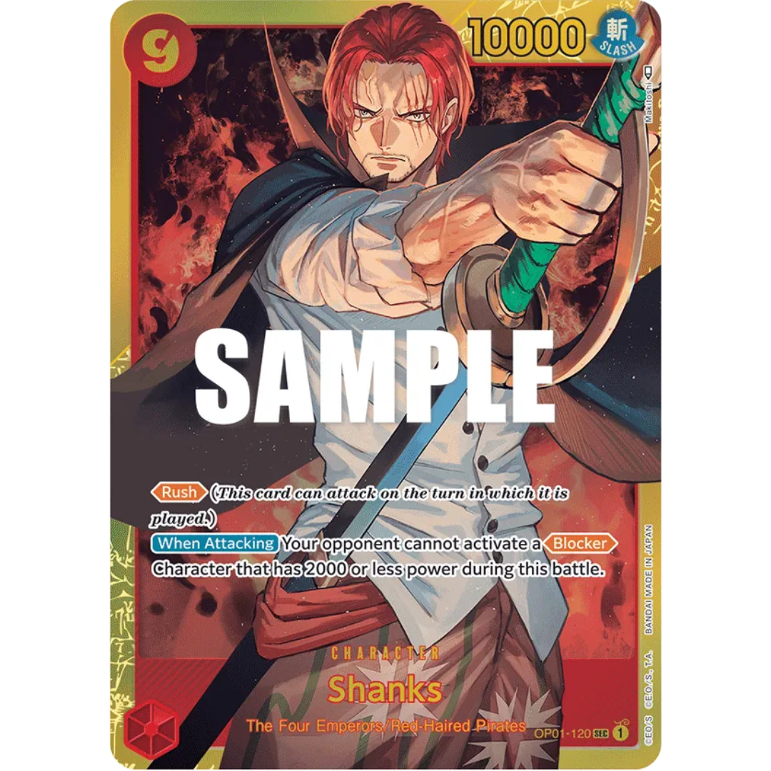 Shanks (OP01-120) - Romance Dawn Foil