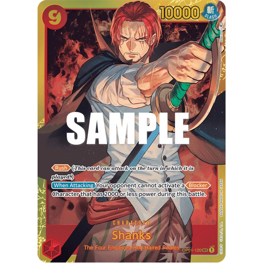 Shanks (OP01-120) - Romance Dawn Foil