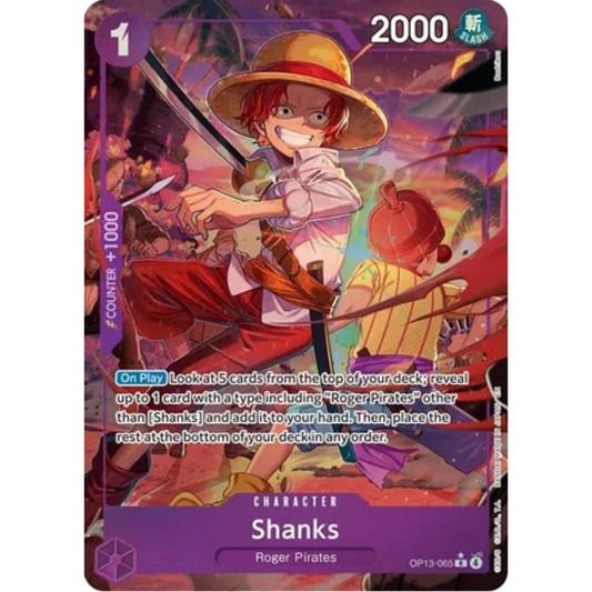 Shanks (065) (Alternate Art) (OP13-065) - Carrying On His Will Foil