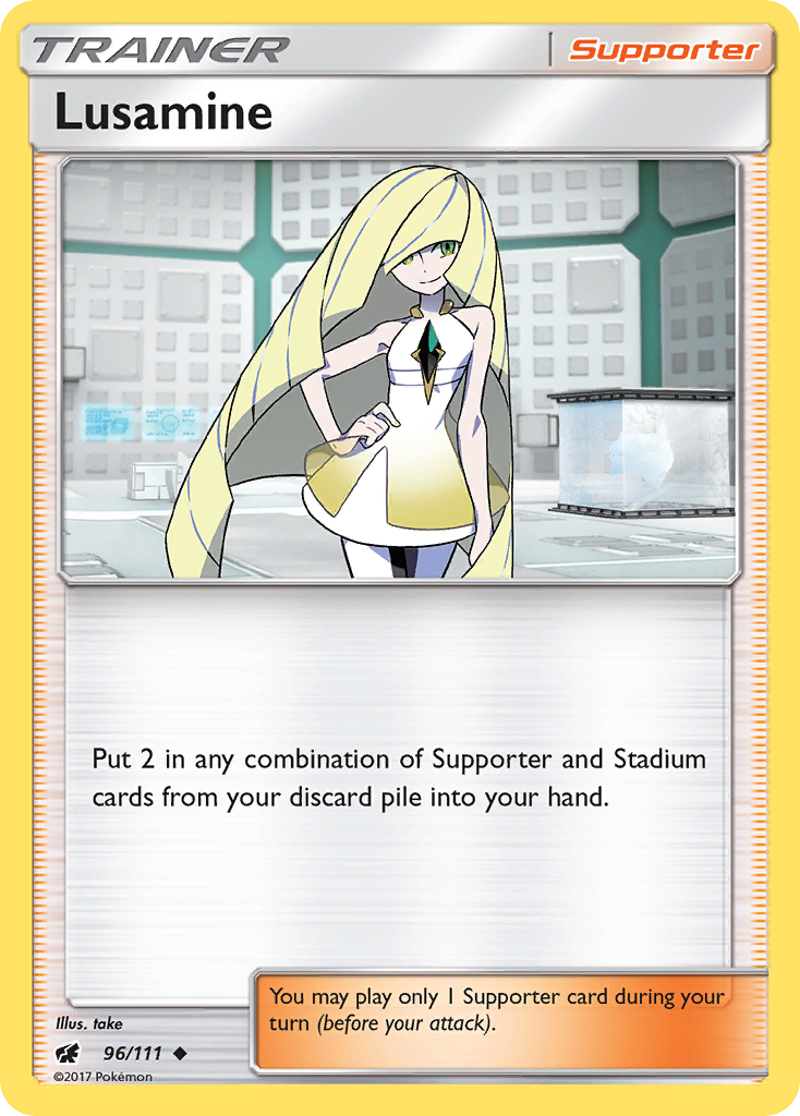 Lusamine 096  SM  Crimson Invasion - Uncommon
