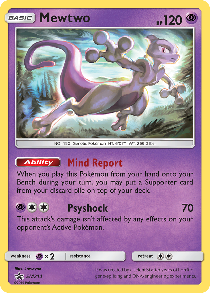 Mewtwo SM214  - Holofoil SM Promos - Promo