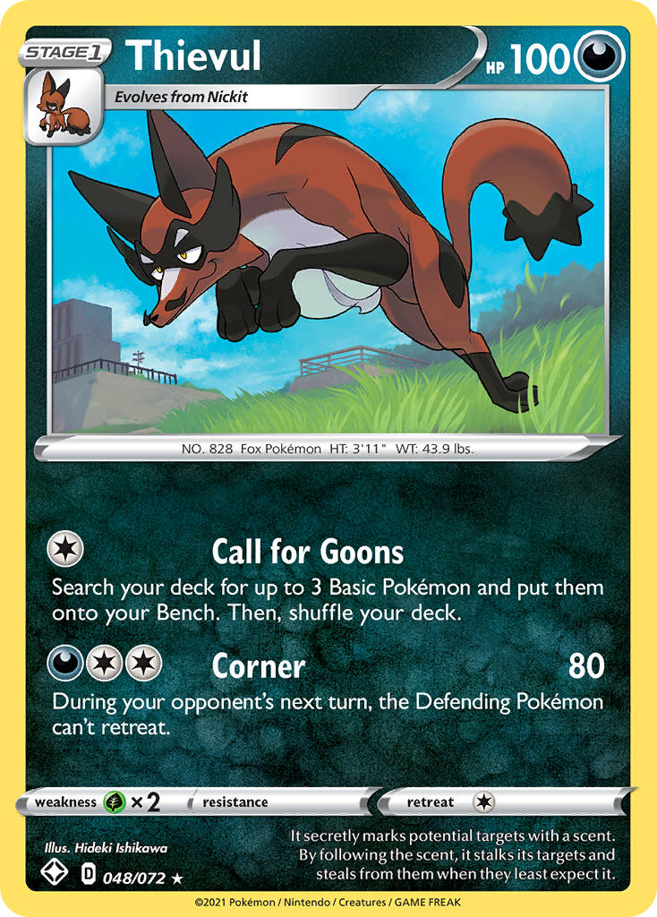 Thievul 048  - Holofoil Shining Fates - Holo Rare