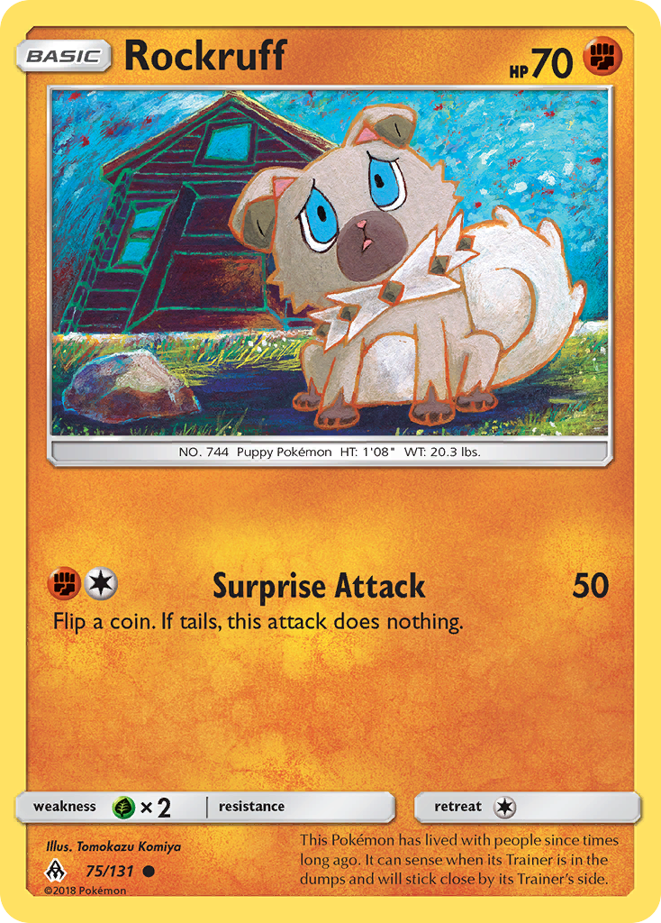 Rockruff 075  SM  Forbidden Light - Common