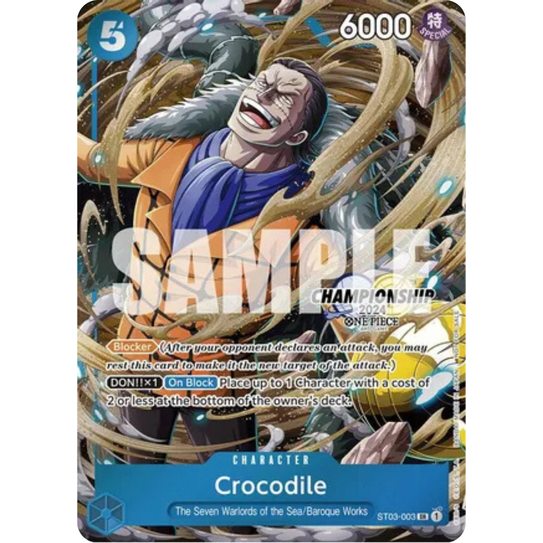 Crocodile (CS 2024 Celebration Pack) (ST03-003) - One Piece Promotion Cards Foil