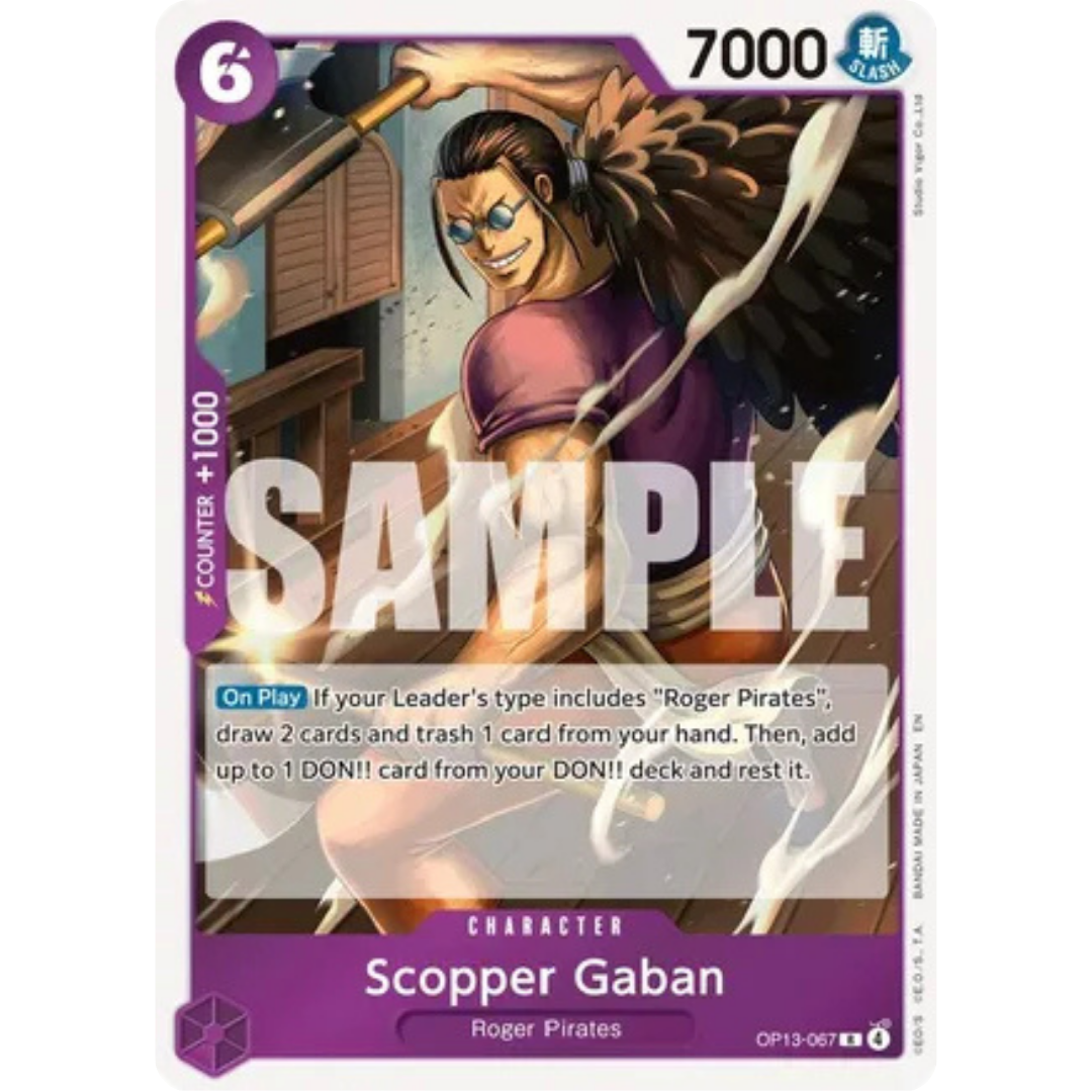 Scopper Gaban (OP13-067) - Carrying On His Will Foil