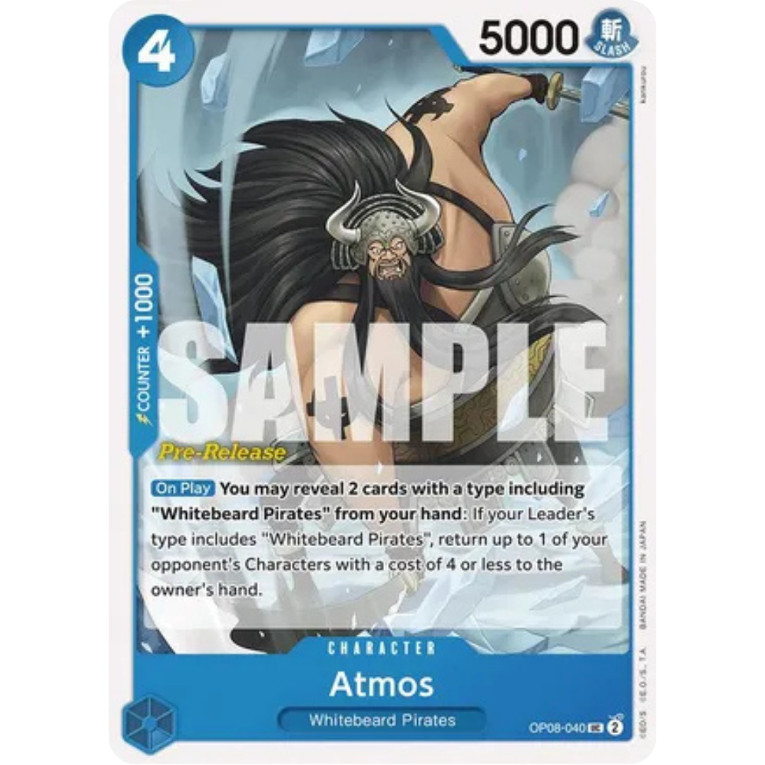 Atmos (OP08-040) - Two Legends Pre-Release Cards