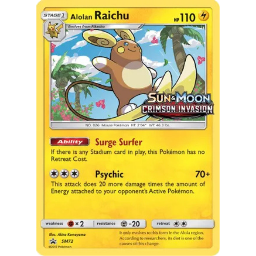 Alolan Raichu - SM72 (Prerelease)  - Holofoil SM Promos - Promo