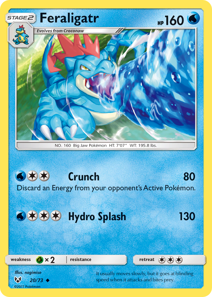 Feraligatr 020  Shining Legends - Uncommon