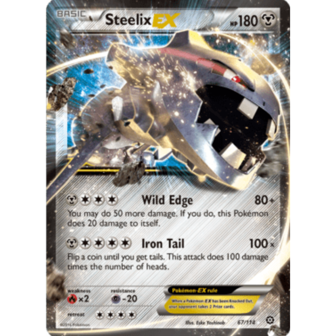 Steelix EX 067/114  - Holofoil XY  Steam Siege - Ultra Rare