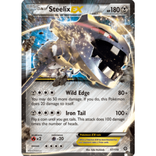 Steelix EX 067/114  - Holofoil XY  Steam Siege - Ultra Rare