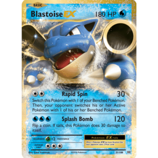 Blastoise EX 021/108  - Holofoil XY  Evolutions - Ultra Rare
