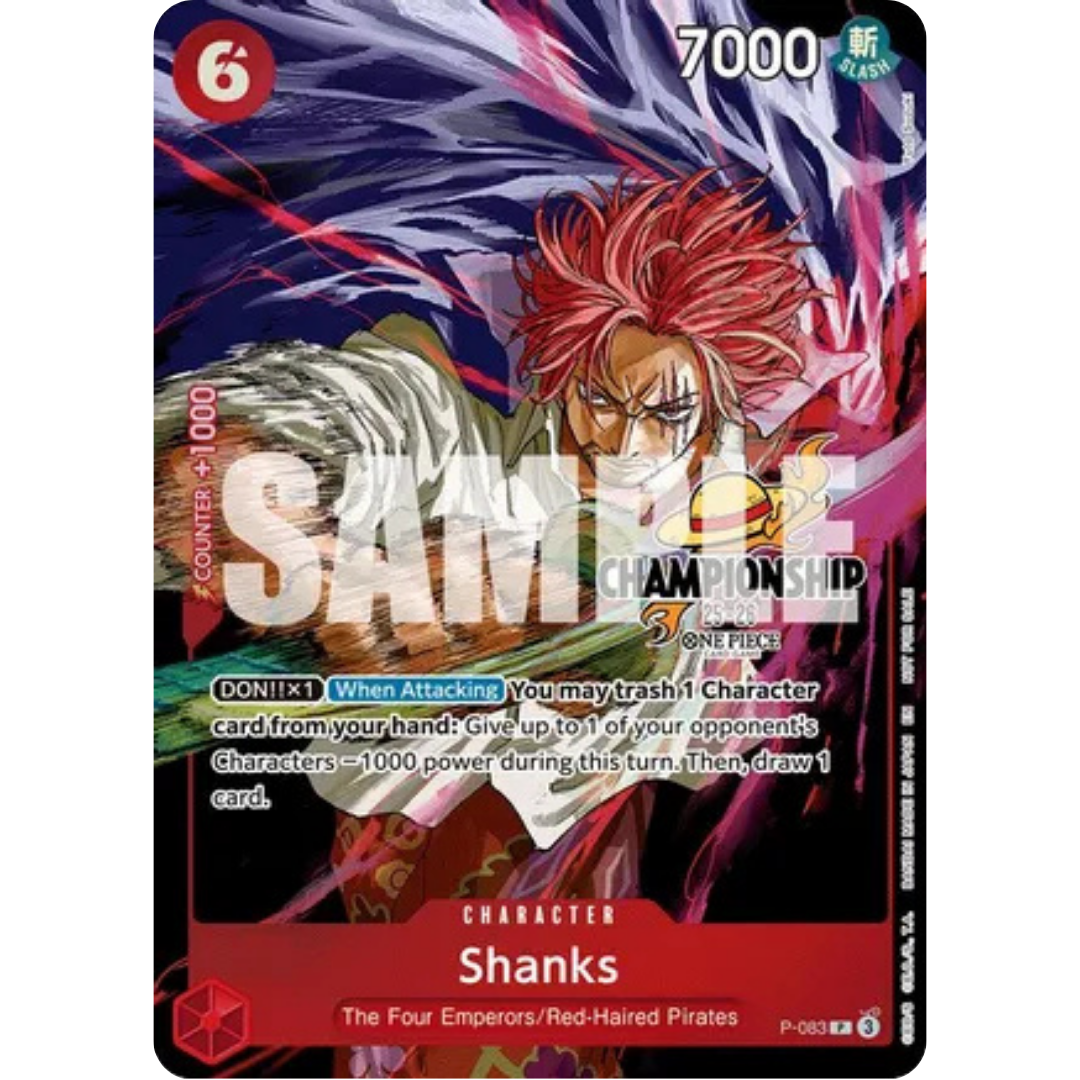 Shanks (CS 25-26 Event Pack Finalist Ver.) (P-083) - One Piece Promotion Cards Foil