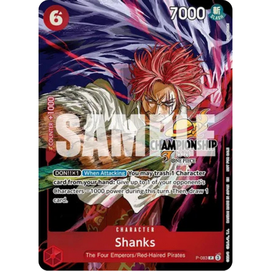 Shanks (CS 25-26 Event Pack Finalist Ver.) (P-083) - One Piece Promotion Cards Foil