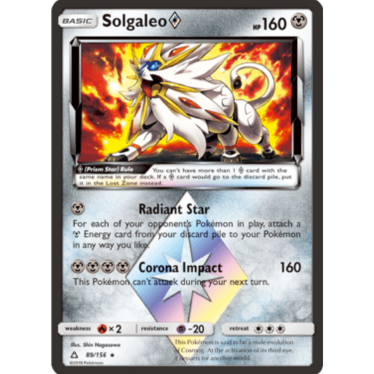Solgaleo (89/156) (Prism Star) [Sun & Moon: Ultra Prism]