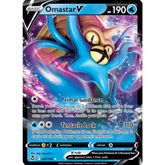 Omastar V (035/195) [Sword & Shield: Silver Tempest]