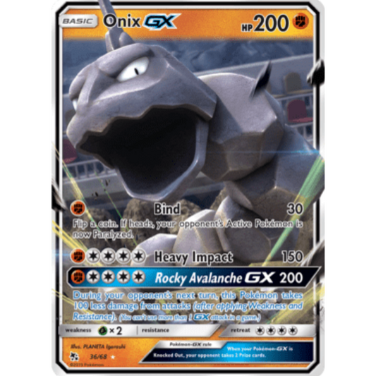 Onix GX 036/68  - Holofoil Hidden Fates - Ultra Rare