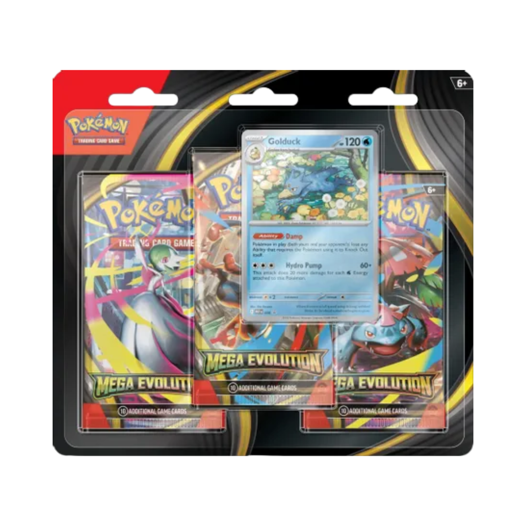 Mega Evolution 3 Pack Blister [Golduck]