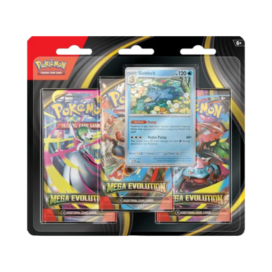 Mega Evolution 3 Pack Blister [Golduck]