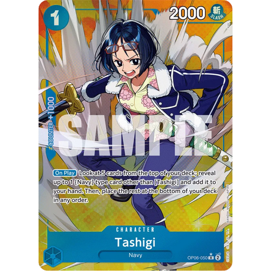 Tashigi (Alternate Art) (OP06-050) - Wings of the Captain Foil