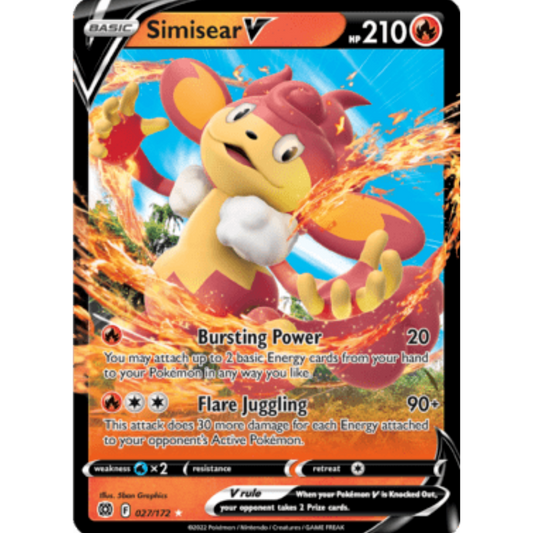 Simisear V (027/172) [Sword & Shield: Brilliant Stars]