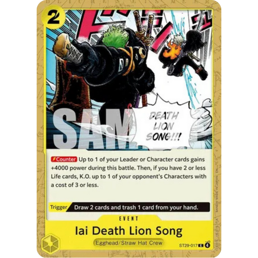 Iai Death Lion Song (ST29-017) - Starter Deck 29: Egghead