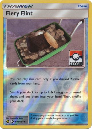 Fiery Flint 60a/70  - Reverse Holofoil League & Championship Cards - Promo