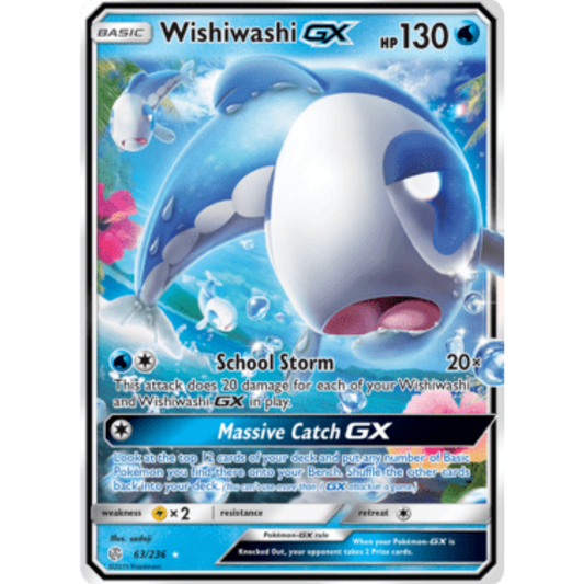 Wishiwashi GX 063/236  - Holofoil SM  Cosmic Eclipse - Ultra Rare