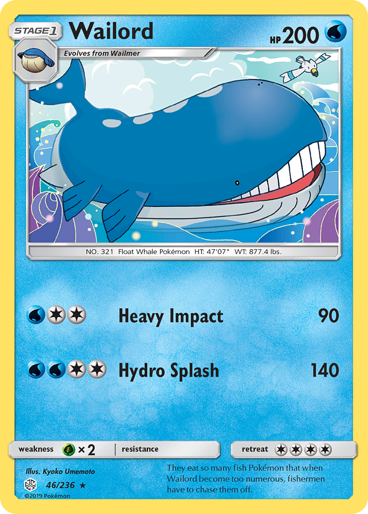 Wailord 046/236  SM  Cosmic Eclipse - Rare