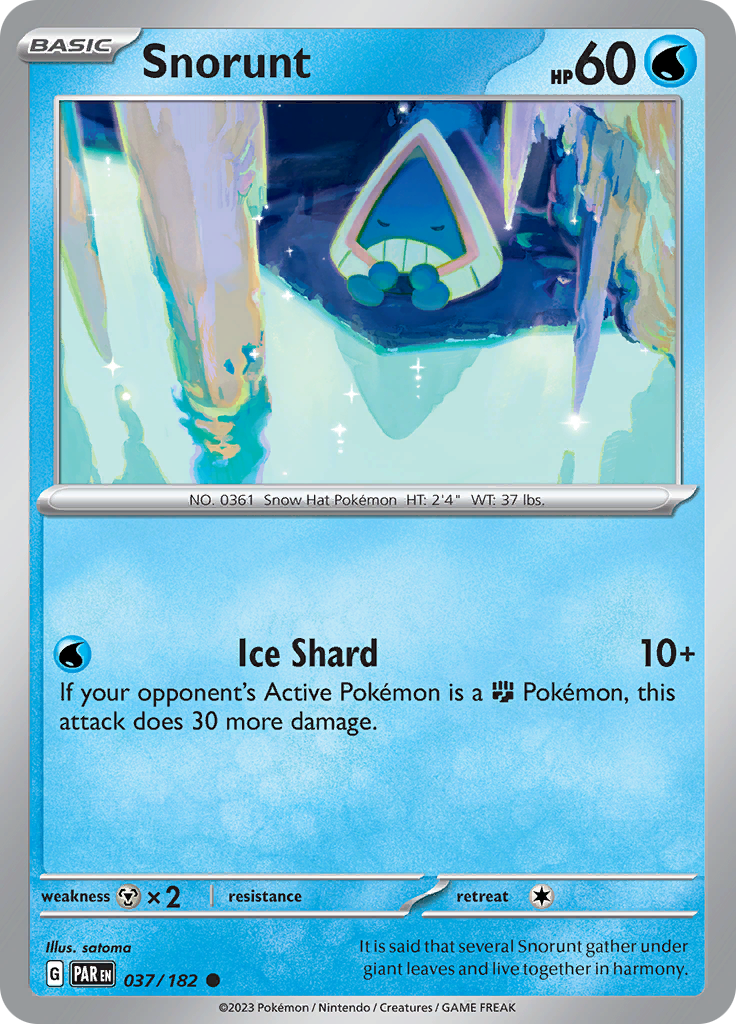 Snorunt 037/182  SV04 Paradox Rift - Common
