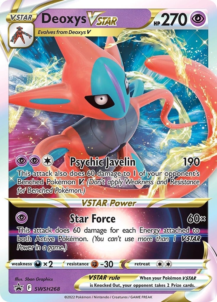 Deoxys VSTAR - SWSH268  - Holofoil Jumbo Cards - Promo