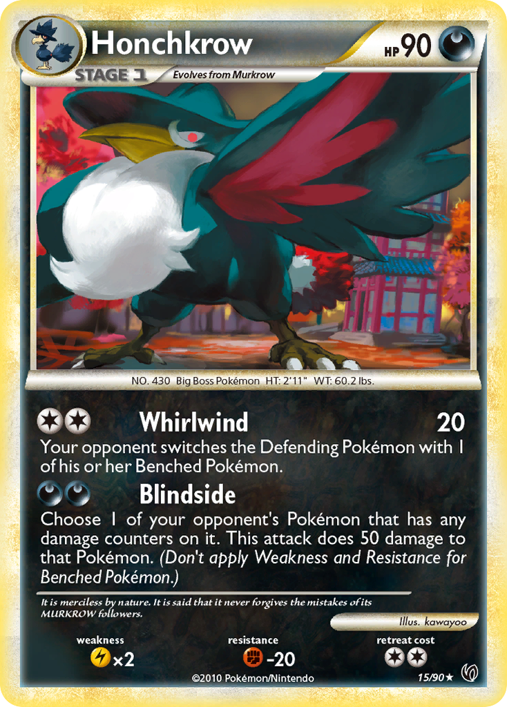 Honchkrow (15)  Undaunted - Rare