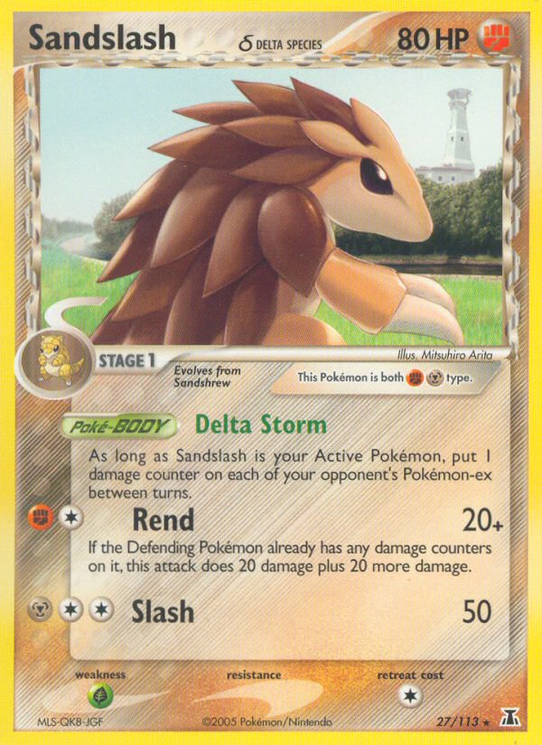 Sandslash (Delta Species) 027  Delta Species - Rare