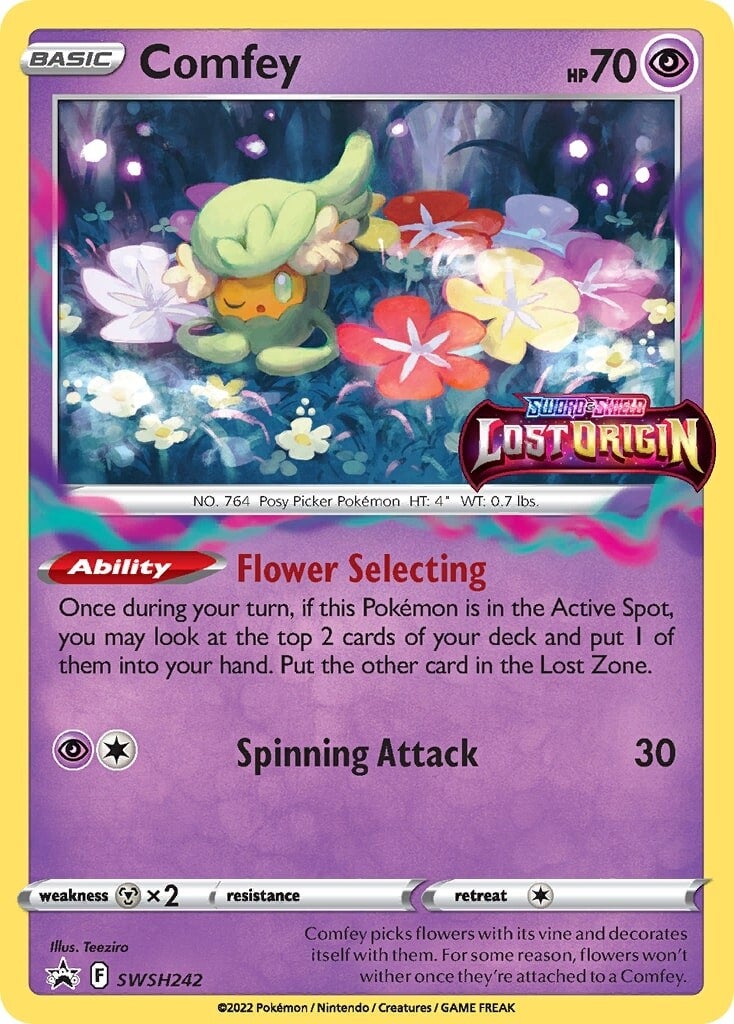Comfey SWSH242  - Holofoil SWSH Sword & Shield Promo Cards - Promo